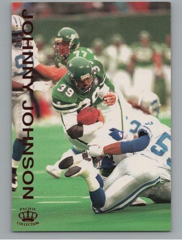 1995 Pacific Gridiron Johnny Johnson #40 card