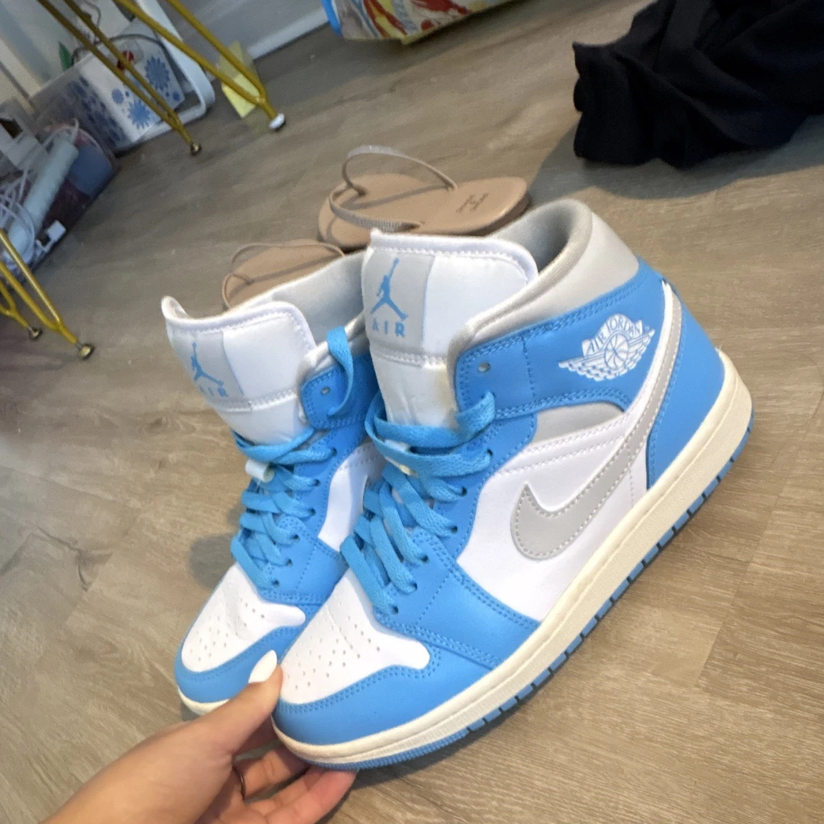 Jordan 1 Mid Blue W for sale | eBay