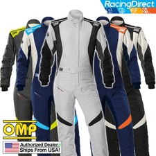Omp - First Evo Sfifia Auto Racing Suit Sfi-5 Fia8856 Rated Nomex Suit