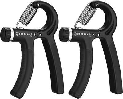 2 Stk Handtrainer Unterarmtrainer 5-60KG Verstellbarer, Griffkraft Trainer
