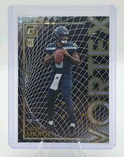 2025 Panini Donruss - Vortex Jalen Milroe #12 Galactic (RC) Seattle Seahawks
