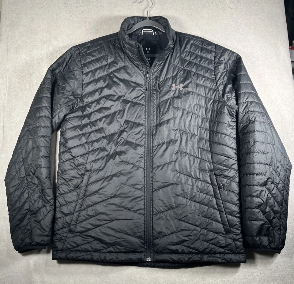 Under Armour куртка мужская XL черный холодное снаряжение резинке пуховик пальто XStorm полный молнии - Изображение 2 из 4