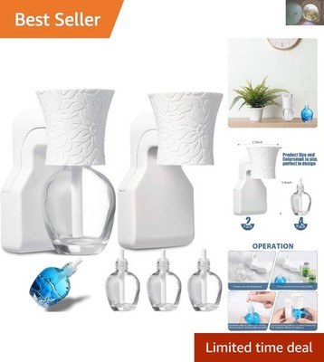 Elegant Wall Plug-in Essential Oil Diffuser with 4 Bottles for Custom Fragrance