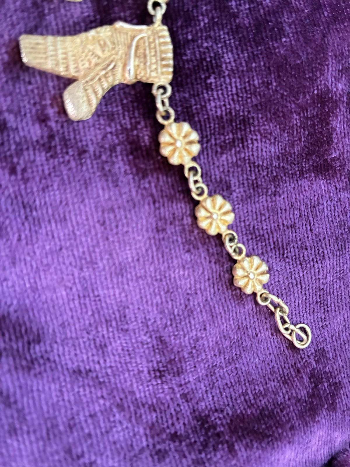 18K Solid Gold Authentic Ancient King Bracelet 7.… - image 24