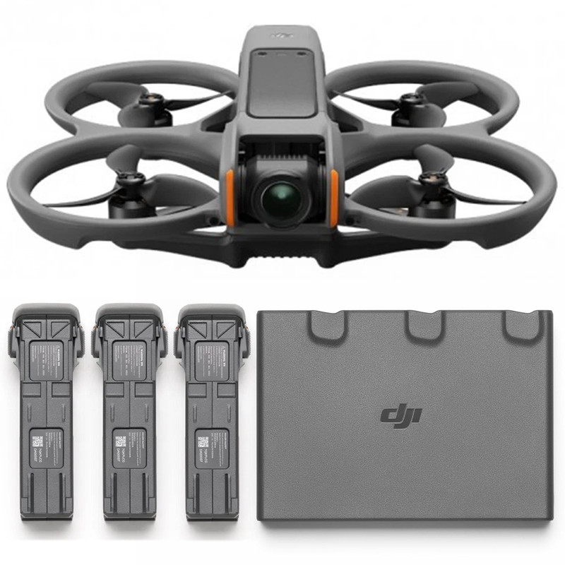 DJI Avata 2 Drone with 3 Intelligent Flight Batteries & Two-Way Charging Hub