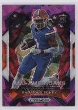 2021 Panini Prizm Draft Picks All-American Purple Ice 15/149 Kadarius Toney 4g8