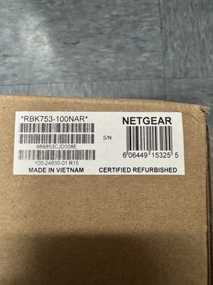 NETGEAR Orbi RBK753 AX4200 4.2Gbps Whole Home Tri-Band Mesh Wi-Fi REFURBISHED