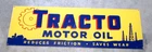 VINTAGE TRACTO MOTOR OIL- FARM  METAL SIGN-36" VGC - GAS & OIL