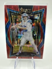 2024 Panini Select - Concourse Jared Goff #36 Red Shock Prizm /249