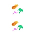  2 Pieces Hawaiianische Partydekorationen Stranddekorationen Glitzer Konfetti