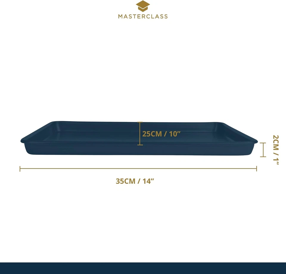 Masterclass Teglia, Teglia Da Forno Antiaderente per Cuocere E Arrostire 35X25X2 - Immagine 4 di 4
