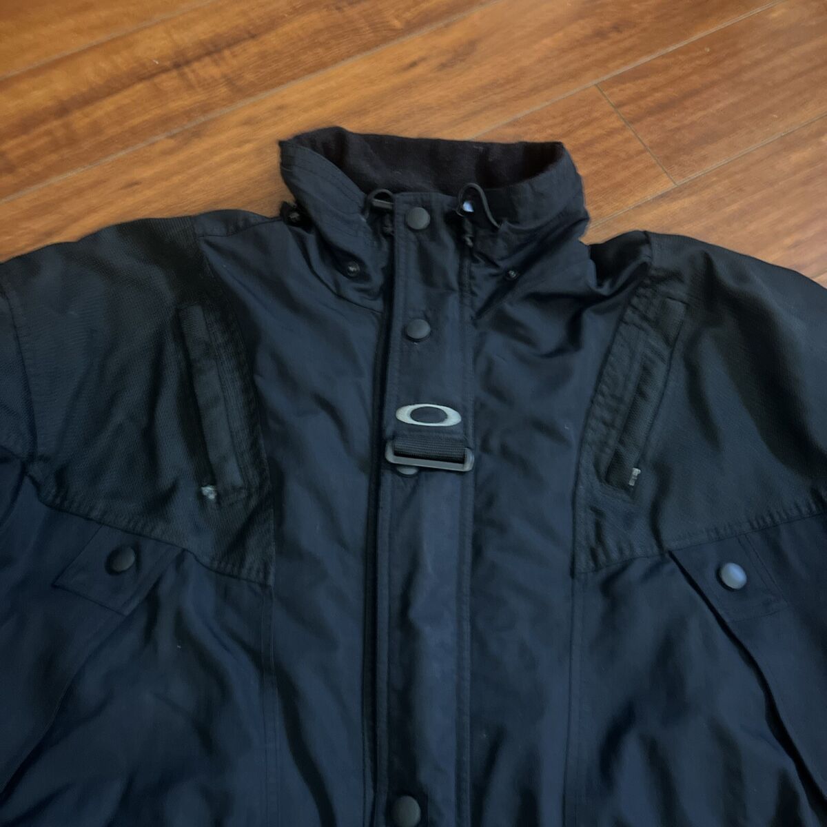 RARE 90s Oakley G Software Tech Utility Nylon Jacket Black RARE 90s Oakley G Software Tech Utility Nylon Jacket Black