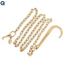 High-end 5/16" x 10' Grade 70 Long Shank J hook Tow Chain Wrecker Chain Hook One