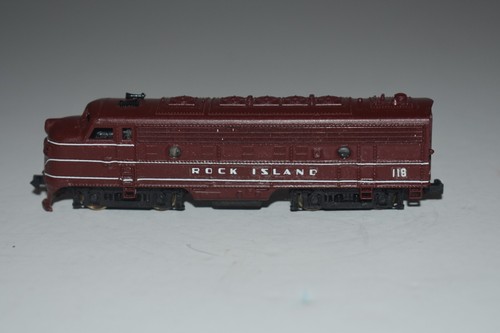 N Scale Minitrix Custom Rock Island F7A Diesel Locomotive 118 C48728 - Picture 2 of 3