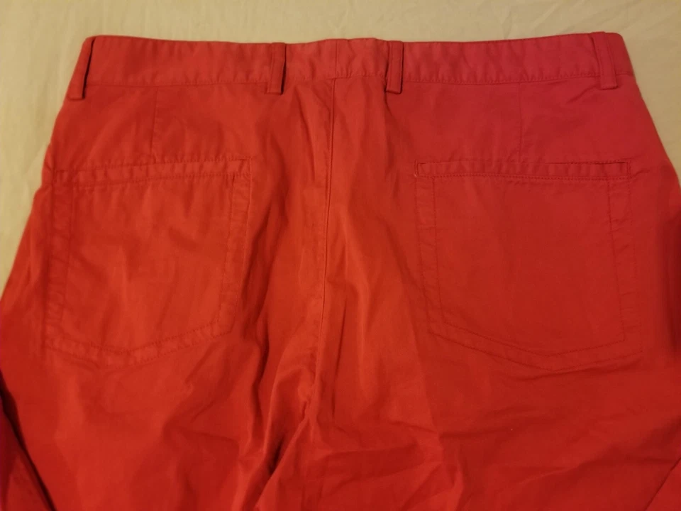 Pantalones de vestir para hombre Bobby Jones caqui 34x34 rojo algodón elástico golf Foto 2 de 4