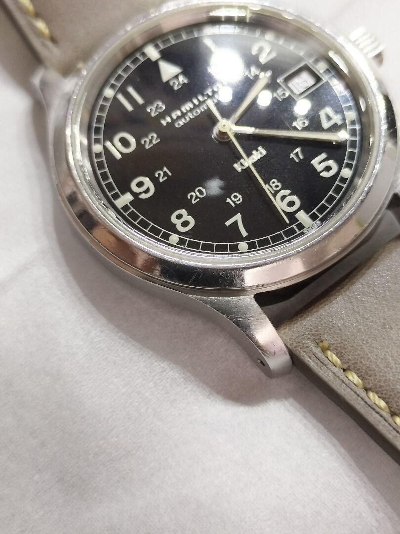 【美品】Hamilton　khaki　9721B 黒文字盤 ヴィンテージ 美品】Hamilton khaki 9721B 黒文字盤 ヴィンテージ中古品 Hamilton