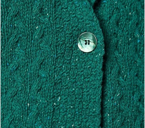 Islander Merino Wool & Cashmere Blend One-Button Cardigan-Charcoal-Large-A473488 - Picture 3 of 3