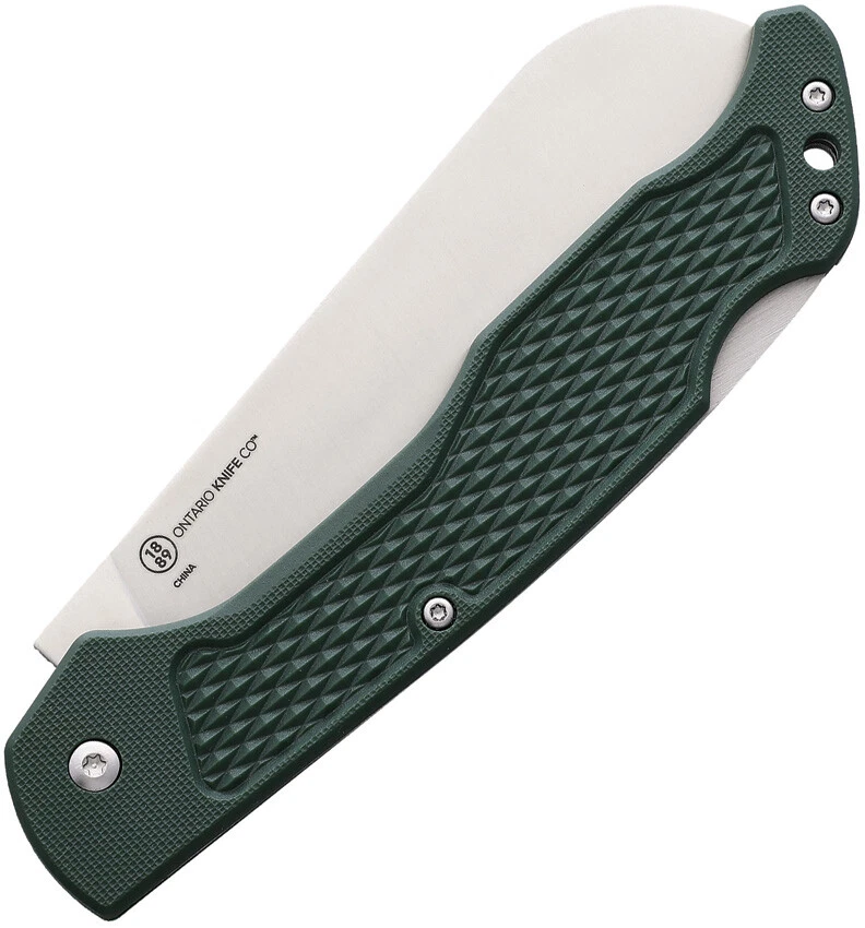 Ontario Camp Plus Bread Lockback Green GFN Folding Pocket Knife 4310TC - Image 2 of 2