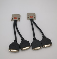 Lot x 2 ATI FireMV 2400 VHDCI to Dual DVI Splitter Cable 6111020400G