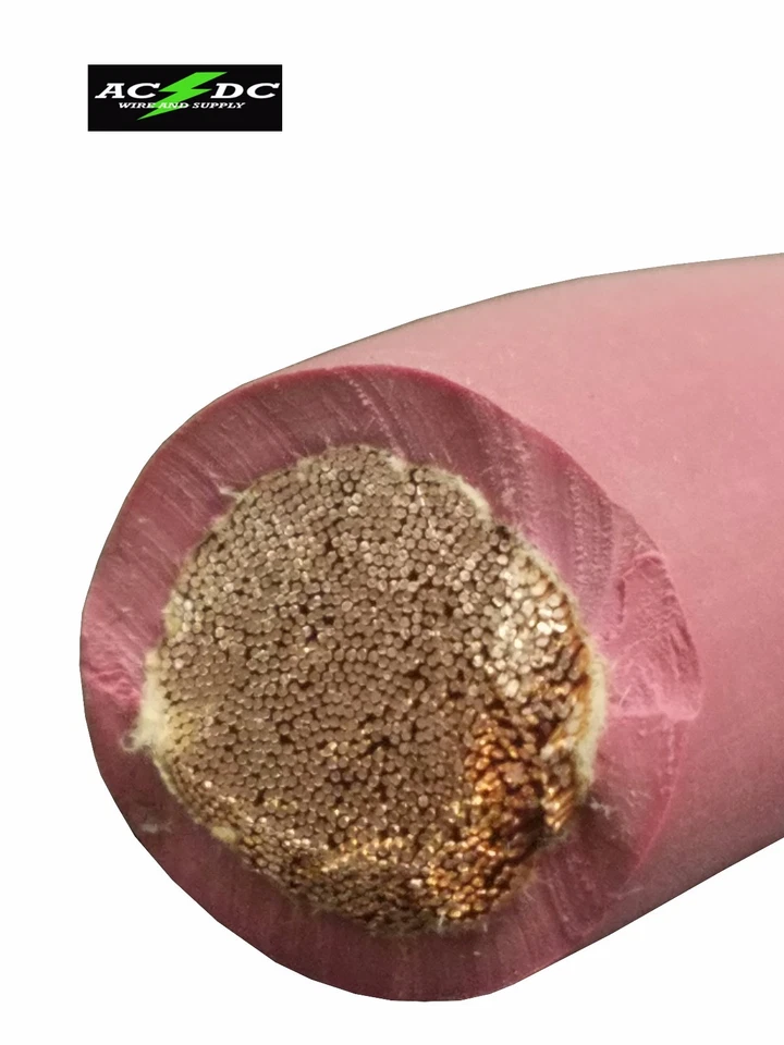 Cable de batería cobre puro cable de alimentación calibre 1/0 o 2/0 AWG hecho en EE. UU. SAE J1127 Foto 4 de 4