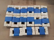Lot 150 Hubbell decora Plastic Wall Plates Light Almond WP26LA no Screws