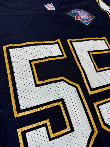 Vintage 1994 Russell San Diego Chargers #55 Junior Seau Jersey 90s Mens Size 44 - Picture 4 of 11
