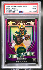 2021 Prizm Draft TREY LANCE #164 Crusade Purple /75 Rookie 49ERS PSA 9 Mint 🏈