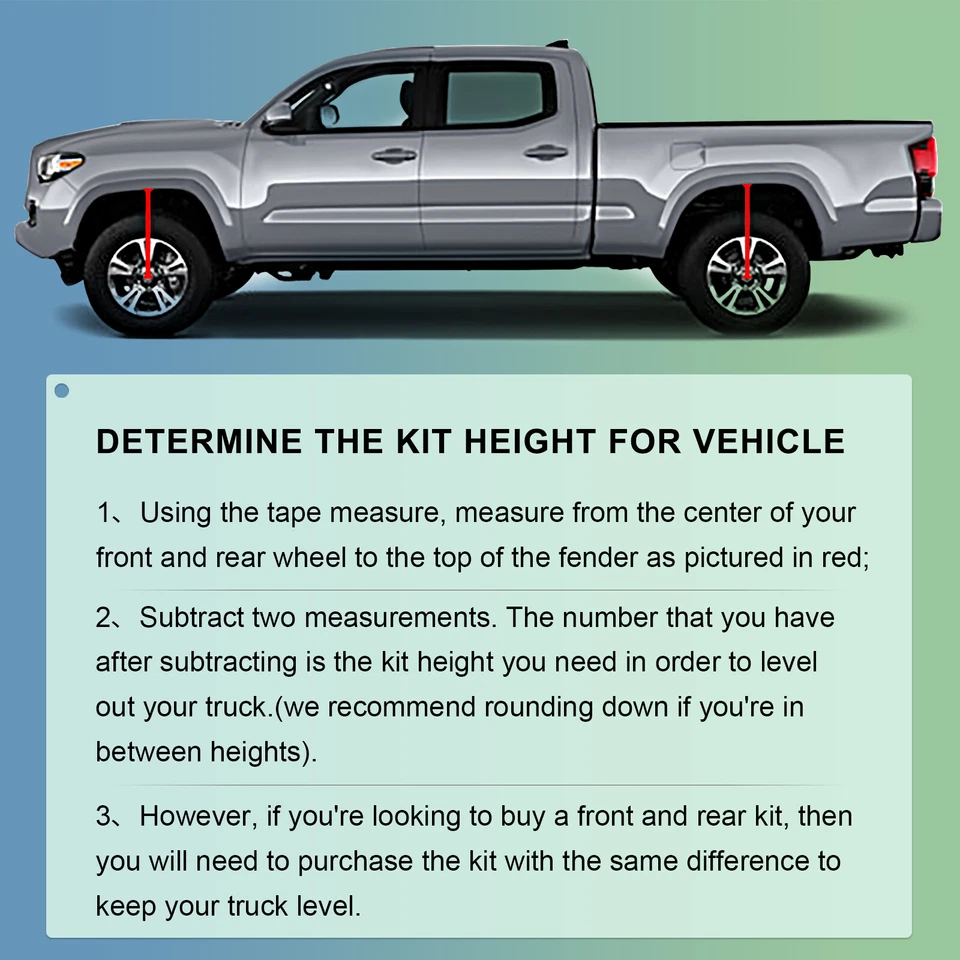 3" Front & 3" Rear Leveling Lift Kit For 1999-2002 Ford F-250 F-350 Super Duty Foto 4 de 4