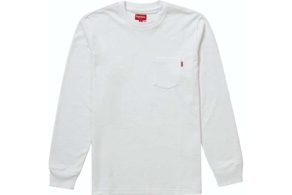 Supreme Long Sleeve Pocket Tee Black White F/W 13 | eBay Supreme Long Sleeve Pocket Tee Black White F/W 13 | eBay