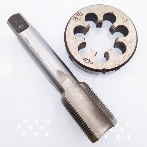 US Stock HSS M30 x 1.5mm Tap & M30 x 1.5mm Die Metric Thread Right Hand - 第 1/4 張圖片
