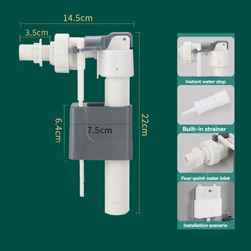 Badezimmer In-Wand Wassertank Einlassventil Hängen Wandbehang Toilette Wasser#