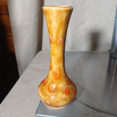 Retro Small Art Pottery Drip Bud Vase MCM Vintage Studio Pottery Signed ...