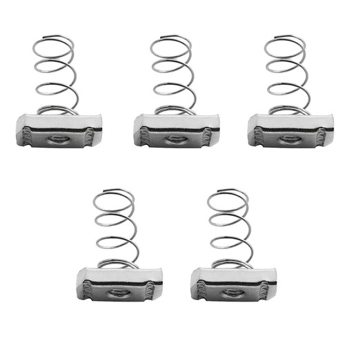 UP 24Pcs M8 x 6mm Unistrut Type Zinc Plated Long Spring Channel Nuts D Tools AU - Picture 6 of 10