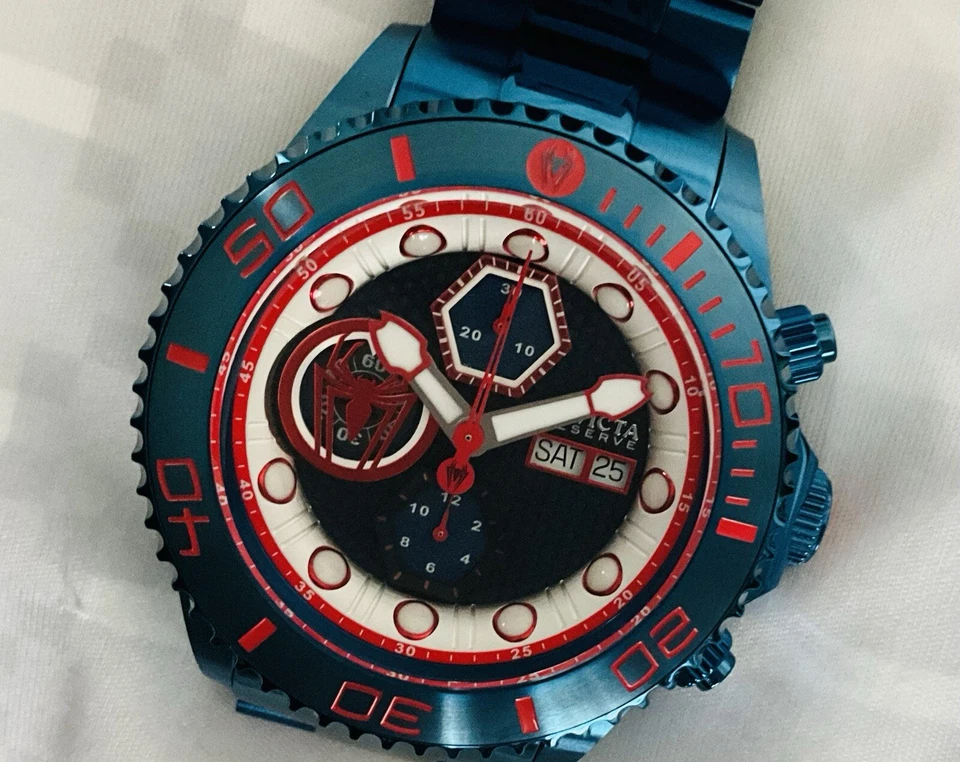 LE Invicta  Marvel  Spiderman  Grand Diver Automatic Chronograph Watch /Bracelet