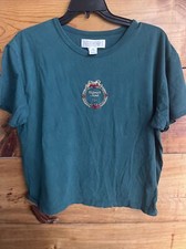 vtg victoria's secret country quality cottons Med SLEEP SHIRT Embroidered 001 