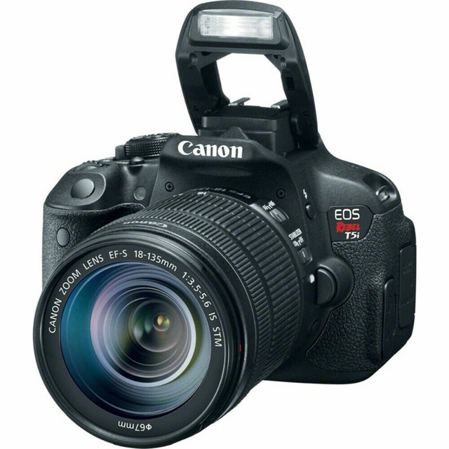 Canon Eos Rebel T5i Eos 700d 18 0mp Digital Slr Camera Black Kit W Is Stm 18 135mm Lens For Sale Online Ebay