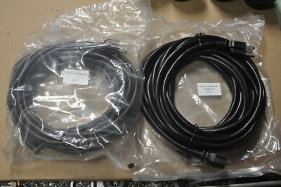 UNIVERSAL POWER CORD 25FT 14/3 IEC320 C13 to NEMA 5-15P SJT l  2 EACH NEW