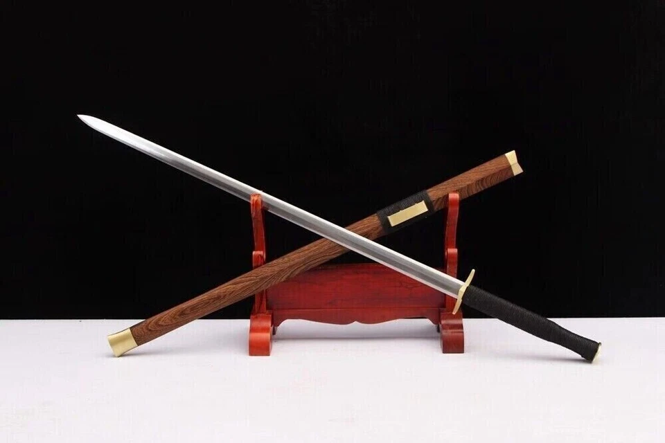 Cuchillo de guerra de espada chino KUNGFU afilado 1095 hoja de acero de alto carbono sable katana Foto 3 de 4