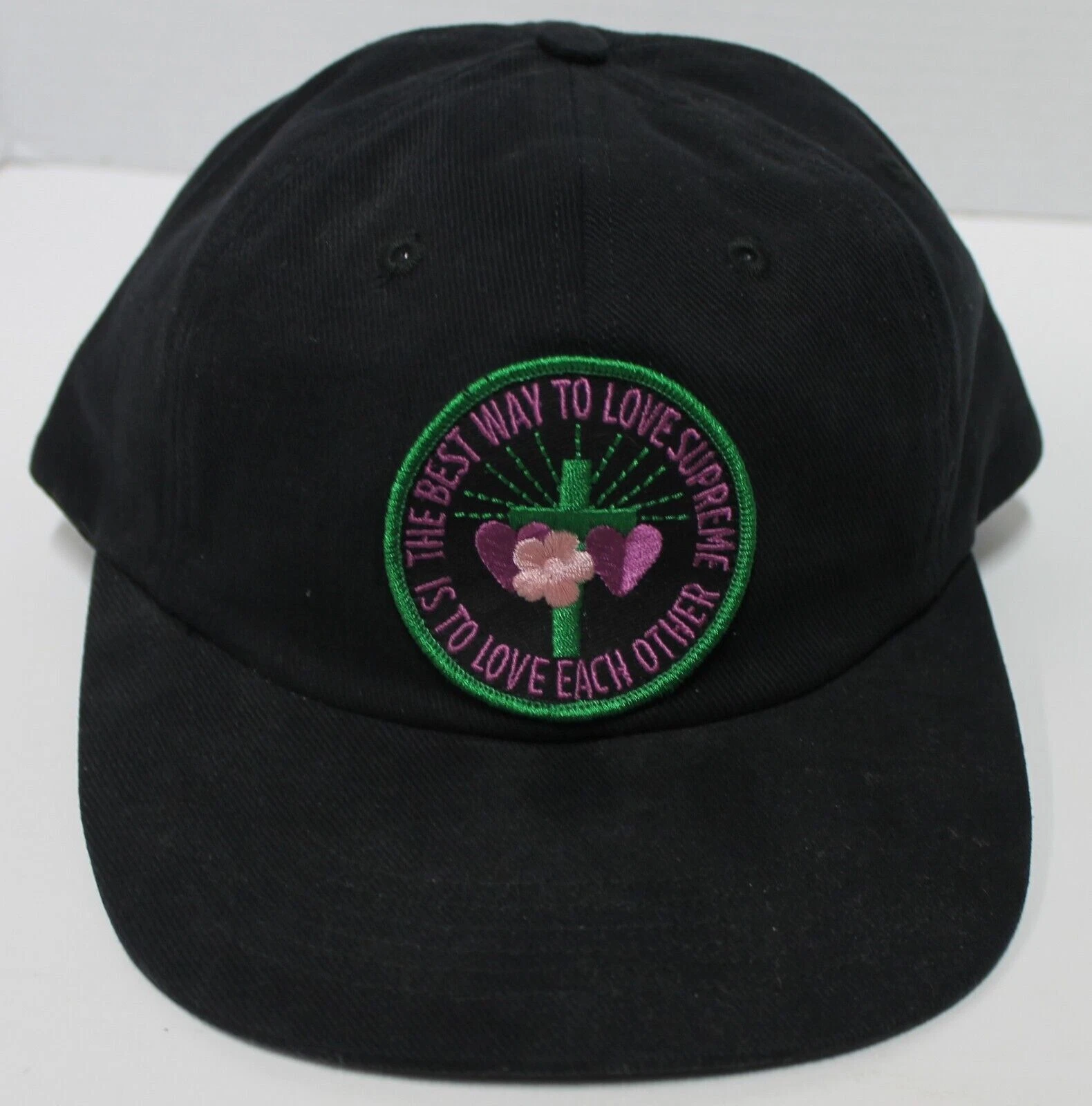 suprême   chapeau s'aime   noir   snapback   brodé   neuf