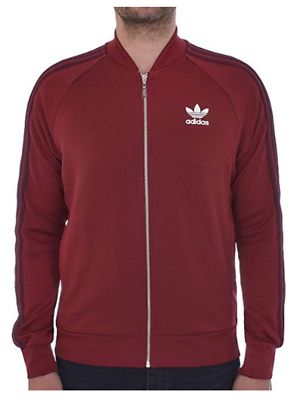 adidas maroon jacket mens