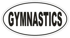 Gymnastics Oval Bumper Sticker Or Helmet Sticker D1901 Euro Oval Gymnastics Oval Bumper Sticker Or Helmet Sticker D1901 Euro Oval