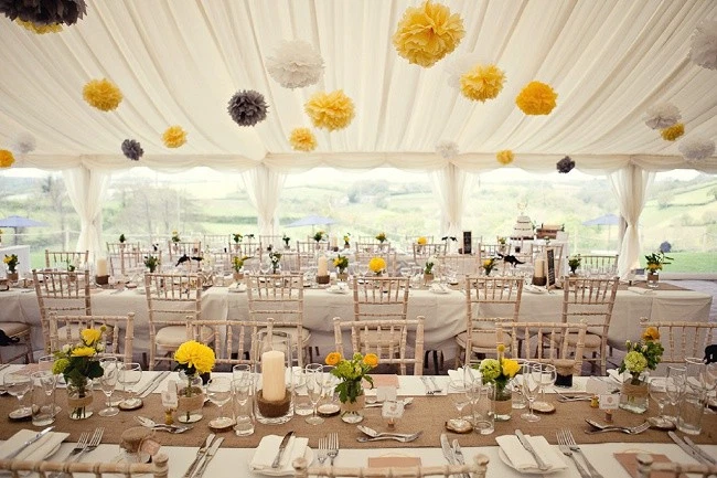 12"&16" Tissue Paper Pompoms Pom Poms Hanging Garland Wedding Party Decoration - Image 4 of 4