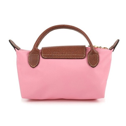 SALE LONGCHAMP Handle Pouch LE PLIAGE ORIGINAL Logo Charm Mini Size GUIMAUVE NEW - Picture 2 of 9