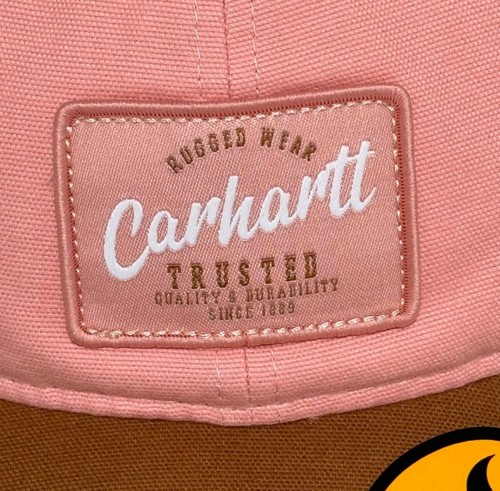 Carhartt Women Canvas Mesh-Back trucker Cap pink camel NWT - Picture 4 of 13
