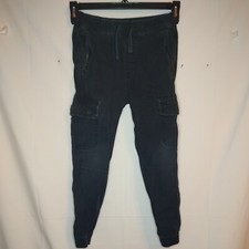 ABERCROMBIE FITCH KIDS black CARGO PANTS BOYS SZ 10