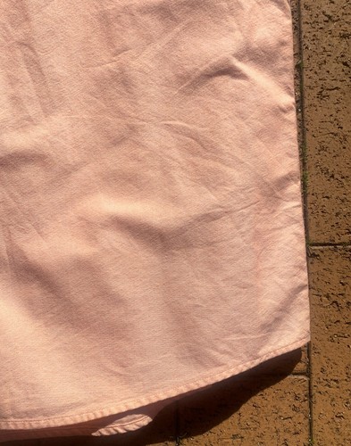 Vintage Individual Dailywear Peach Cotton Workwear Unisex Shirt - Size L/XL - Picture 5 of 7