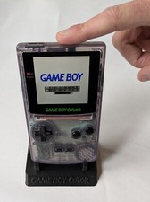 Upgraded/Modded Atomic Purple Gameboy Color with IPS LCD Backlit Screen  Game