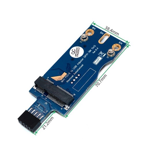 Mini PCI-E to USB Adapter with SIM Card Slot for 3G 4G WWAN/LTE Module Test card - Picture 12 of 12