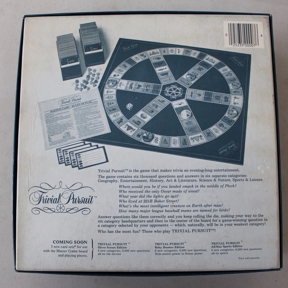 TRIVIAL PURSUIT Master Game Genus Edition 1981 Mint L#1324 - Image 3 of 4