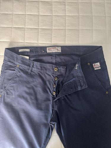 PANTALONE ROY ROGER'S UOMO TAGLIA XL COTONE BLU PANTALONI PRIMAVERA ESTATE NAVY - Foto 4 di 9